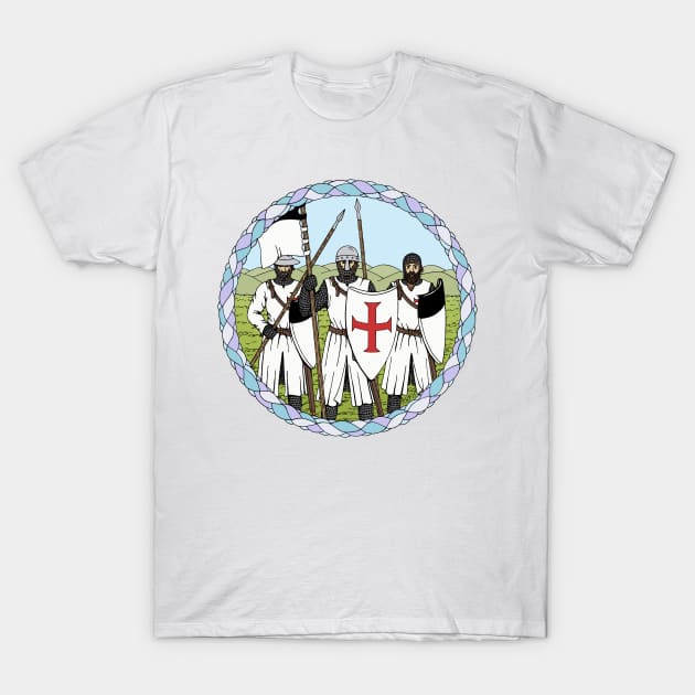 Knights Templar T-Shirt by AzureLionProductions